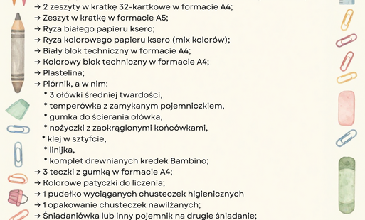 Wyprawka szkolna